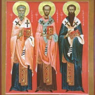 Святители Василий Великий, Иоанн Златоуст и Григорий Богослов